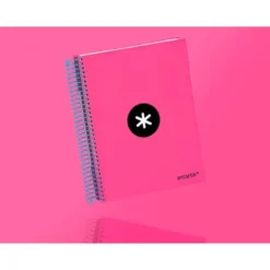 Bloc Espiral Liderpapel A5 serie Antartik rosa 120 hojas
