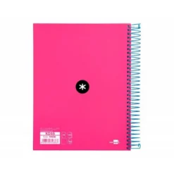 Bloc Espiral Liderpapel A5 serie Antartik rosa 120 hojas