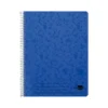 Bloc espiral Liderpapel Folio 100 hojas tapa cartoncillo azul