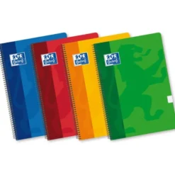Bloc espiral Oxford cartoncillo folio con cuadricula 4mm 80 hojas