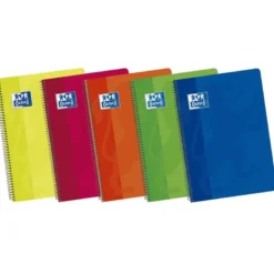 Bloc espiral Oxford cartoncillo folio con cuadricula 4mm 80 hojas