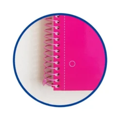 Bloc espiral Oxford DIN A4 cuadricula 5mm tapa extradura 80 hojas microperforado color rosa fucsia