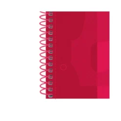 Bloc espiral Oxford Din A-4 extradura 80 hojas microperforado color rojo