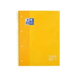 Bloc espiral Oxford Din A-4 extradura 80 hojas microperforado color amarillo