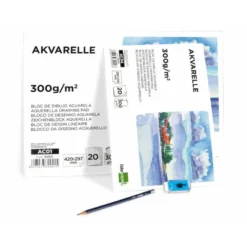 Bloc Liderpapel de dibujo Acuarela Din A4 20 hojas 300 gr