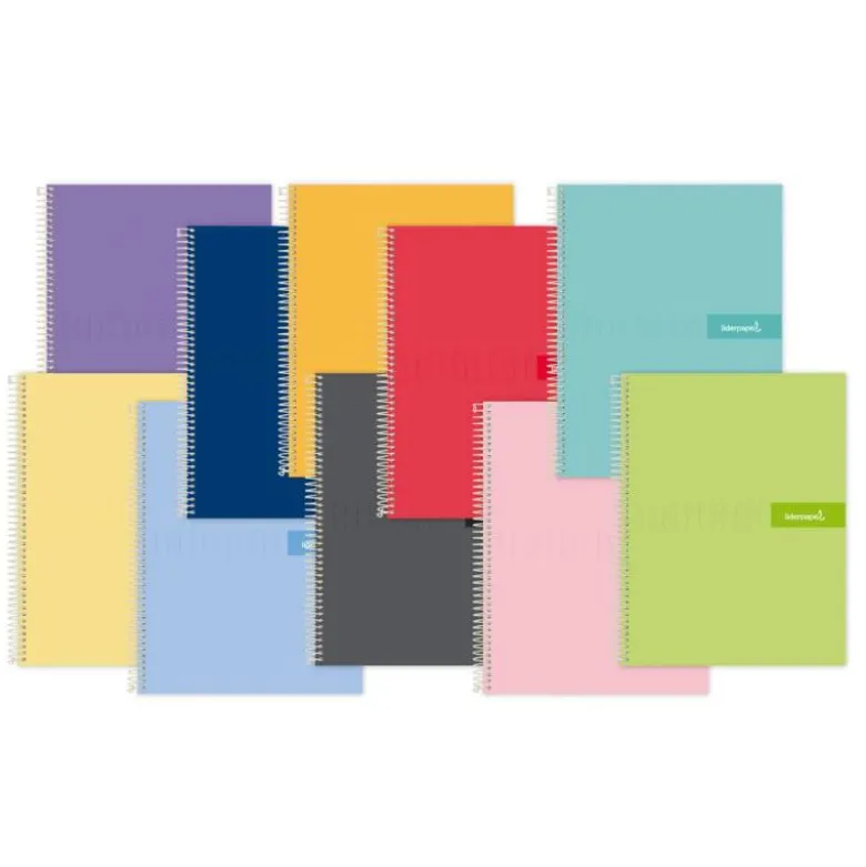 Bloc Liderpapel DIN A4 crafty cuadro 5 mm 80 hojas con margen tapa forrada 90 gr color “no se puede elegir”