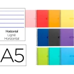 Bloc Liderpapel DIN A5 crafty pauta estrecha 2,5mm 80 hojas con margen tapa forrada 90 gr “no se puede elegir”