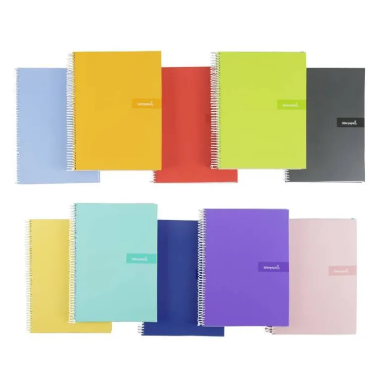 Bloc Liderpapel DIN A4 crafty pauta estrecha 2,5mm con margen 80 hojas tapa forrada 90 gr “no se puede elegir”