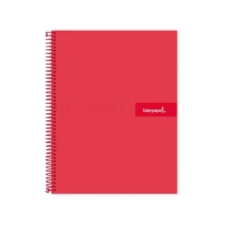 Bloc Liderpapel Din A4 crafy cuadrícula 4mm tapa forrada 90 gr 80 hojas color rojo