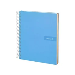 Bloc Liderpapel Din A4 micro crafty cuadrícula 5mm 5 bandas 4 taladros tapa forrada 90 gr 120 hojas color azul