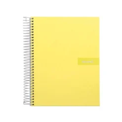 Bloc Liderpapel Din A4 micro crafty cuadrícula 5mm 5 bandas 4 taladros tapa forrada 90 gr 120 hojas color amarillo