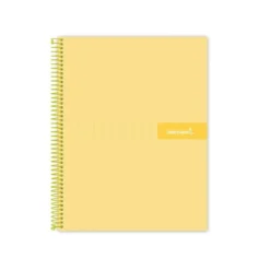 Bloc Liderpapel Din A4 micro crafty cuadrícula 5mm 5 bandas 4 taladros tapa forrada 90 gr 120 hojas color amarillo