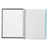 Bloc Liderpapel Din A4 micro crafty cuadrícula 5mm 5 bandas 4 taladros tapa forrada 90 gr 120 hojas color negro