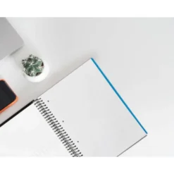 Bloc Liderpapel Din A4 micro crafty cuadrícula 5mm 5 bandas 4 taladros tapa forrada 90 gr 120 hojas color negro