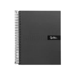 Bloc Liderpapel Din A4 micro crafty cuadrícula 5mm 5 bandas 4 taladros tapa forrada 90 gr 120 hojas color negro