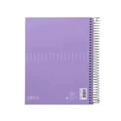 Bloc Liderpapel Din A4 micro crafty cuadrícula 5mm 5 bandas 4 taladros tapa forrada 90 gr 120 hojas morado.