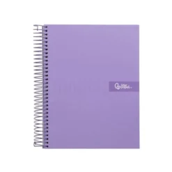 Bloc Liderpapel Din A4 micro crafty cuadrícula 5mm 5 bandas 4 taladros tapa forrada 90 gr 120 hojas morado.