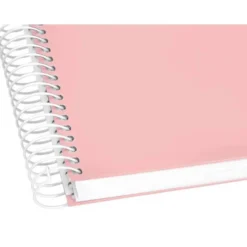 Bloc Liderpapel Din A4 micro crafty cuadrícula 5mm 5 bandas 4 taladros tapa forrada 90 gr 120 hojas color rosa