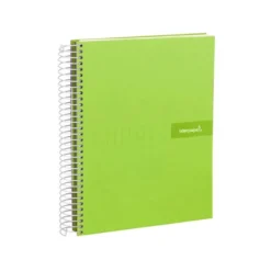 Bloc liderpapel Din A5 micro crafty cuadrícula 5mm 120 hojas tapa forrada 90 gr color verde
