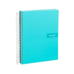 Bloc liderpapel Din A5 micro crafty cuadrícula 5mm 120 hojas tapa forrada 90 gr color azul.