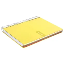 Bloc liderpapel Din A5 micro crafty cuadrícula 5mm 120 hojas tapa forrada 90 gr color amarillo