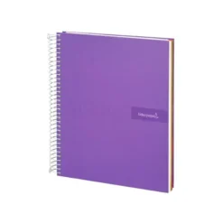 Bloc liderpapel Din A5 micro crafty cuadrícula 5mm 120 hojas tapa forrada 90 gr color violeta
