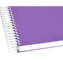 Bloc liderpapel Din A5 micro crafty cuadrícula 5mm 120 hojas tapa forrada 90 gr color violeta