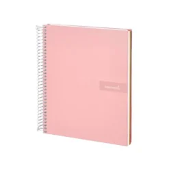 Bloc liderpapel Din A5 micro crafty cuadrícula 5mm 120 hojas tapa forrada 90 gr color rosa