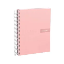 Bloc liderpapel Din A5 micro crafty cuadrícula 5mm 120 hojas tapa forrada 90 gr color rosa