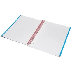 Bloc Liderpapel Din A4 micro jolly cuadrícula 5mm 5 bandas 4 taladros tapa forrada 75 gr 140 hojas color azul