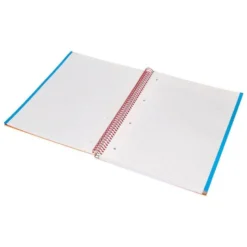 Bloc Liderpapel Din A4 micro jolly cuadrícula 5mm 5 bandas 4 taladros tapa forrada 75 gr 140 hojas color naranja