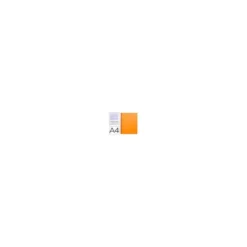 Bloc Liderpapel Din A4 micro jolly cuadrícula 5mm 5 bandas 4 taladros tapa forrada 75 gr 140 hojas color naranja