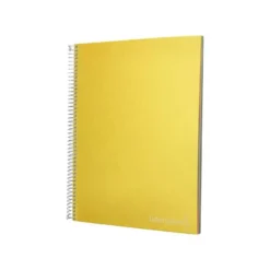 Bloc Liderpapel Din A4 micro jolly cuadrícula 5mm 5 bandas 4 taladros tapa forrada 75 gr 140 hojas color amarillo