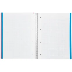 Bloc Liderpapel DIN A4 micro jolly 140 hojas cuadro 4mm 5 bandas 4 taladros tapa forrada 75 gr color “no se puede elegir”