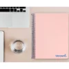 Bloc Liderpapel Din A4 micro wonder cuadrícula 5mm 5 bandas 4 taladros tapa polipropileno 90 gr 120 hojas color rosa