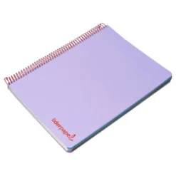 Bloc Liderpapel DIN A5 micro wonder crafty liso 5mm 120 hojas tapa plástico 90 g/m2 color violeta