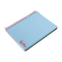Bloc Liderpapel DIN A6 micro wonder 120 hojas cuadro 5mm 4 bandas tapa plástio 90 gr color azul
