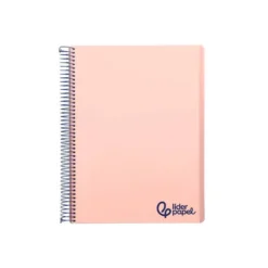 Bloc Liderpapel DIN A6 micro wonder 120 hojas cuadro 5mm 4 bandas tapa plástio 90 gr color rosa