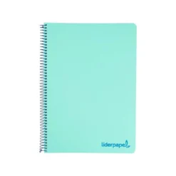 Bloc Liderpapel Din A4 wonder cuadrícula 4mm tapa polipropileno 90 gr 120 hojas color verde