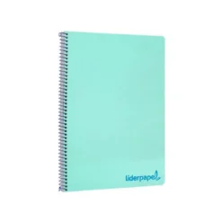 Bloc Liderpapel Din A4 wonder cuadrícula 4mm tapa polipropileno 90 gr 120 hojas color verde