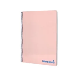 Bloc Liderpapel Din A4 wonder cuadrícula 4mm tapa polipropileno 90 gr color rosa