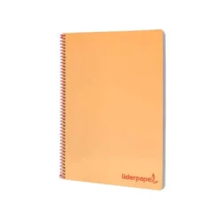 Bloc Liderpapel Din A4 wonder cuadrícula 4mm tapa polipropileno 90 gr color naranja