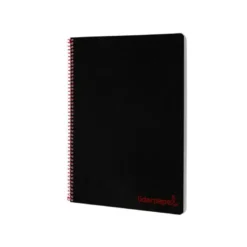 Bloc Liderpapel Din A4 wonder cuadrícula 4mm tapa polipropileno 90 gr color negro