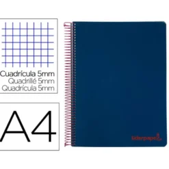 Bloc Liderpapel DIN A4 wonder cuadrícula 5mm 120 hojas azul