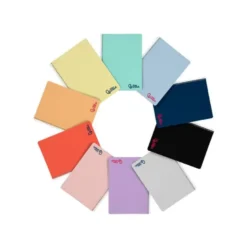 Bloc Liderpapel DIN A5 wonder rayado horizontal 80 hojas con margen tapa plástico 90 gr color “no se puede elegir”