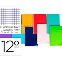 Bloc Liderpapel doceavo bolsillo smart cuadrícula 4 mm 80 hojas tapa blanda 60 gr color “no se puede elegir”