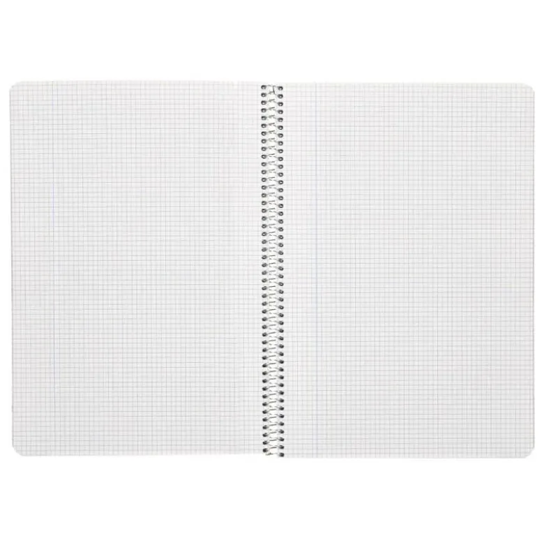 Bloc Liderpapel espiral folio Cuadriculado 4mm 80 hojas con papel reciclado