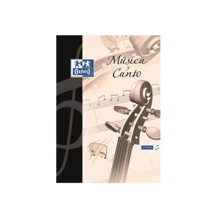 Bloc Musica Oxford DIN A4 24 hojas 90 gr Pentagrama Interlineado 2 mm+ cuadricula 5mm