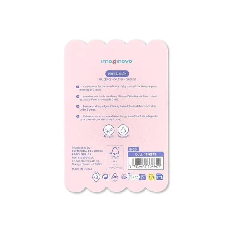 BLOC NOTAS ADHESIVAS IMAGINOVO MEOW 20 HOJAS FLORERO 70X70 MM