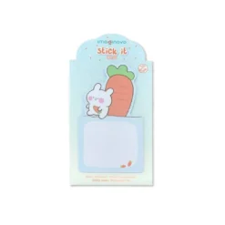 BLOC NOTAS ADHESIVAS IMAGINOVO BUNNY CON SOPORTE 20 HOJAS AZUL 60X125 MM